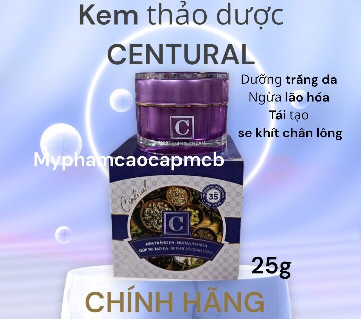 Kem thảo dược Centural trắng da ngừa lão hóa tái tạo 25g