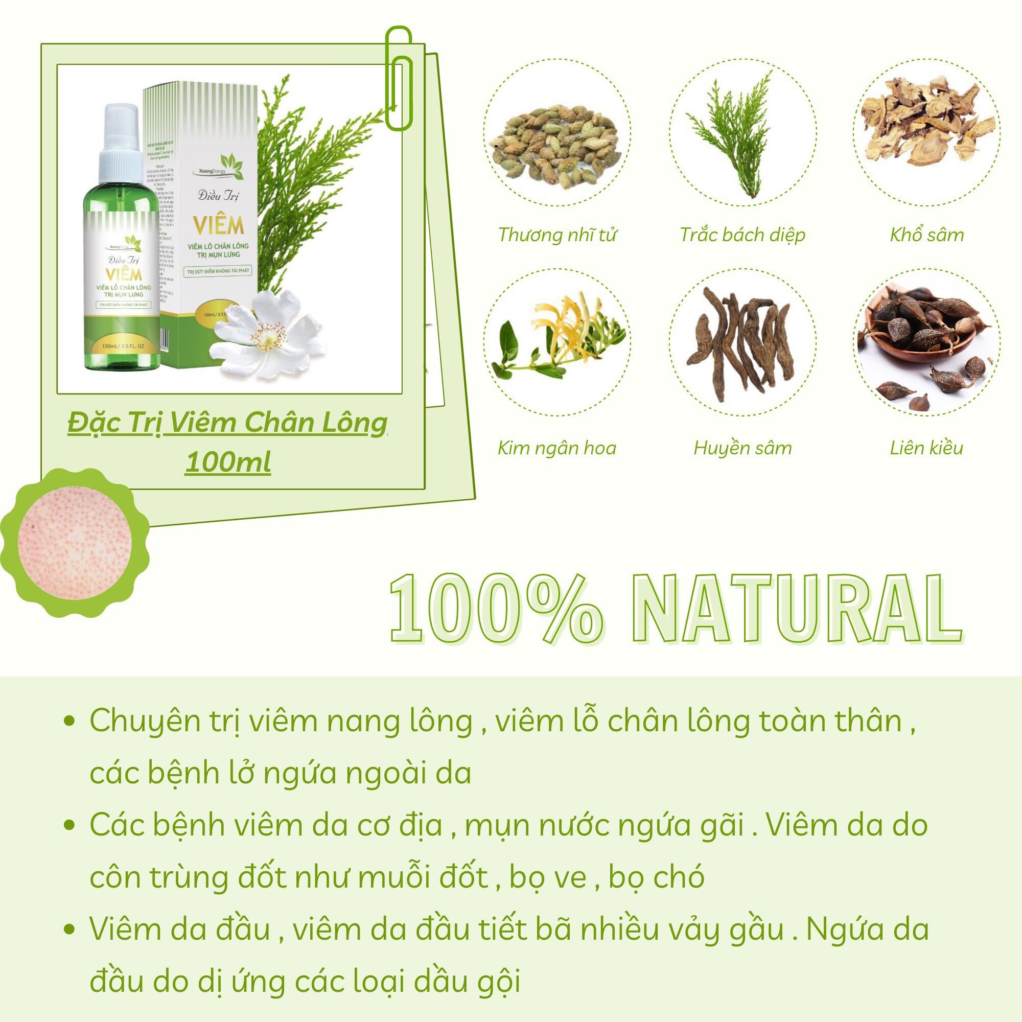 Thảo Mộc Viêm Nang Lông NEEM - Mee Natural ( 50 ml)