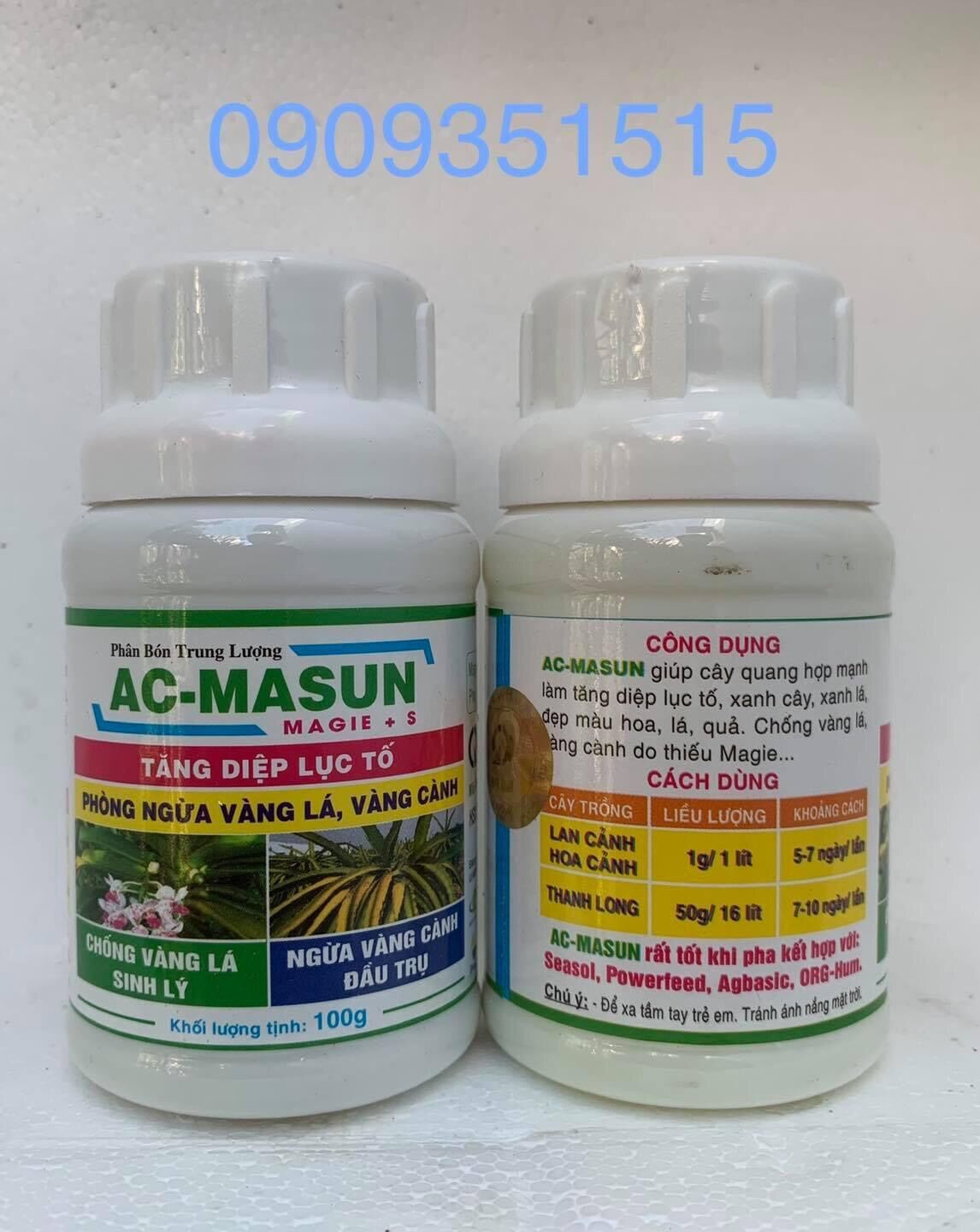 Phân bón lá bổ Trung lượng AC Masun