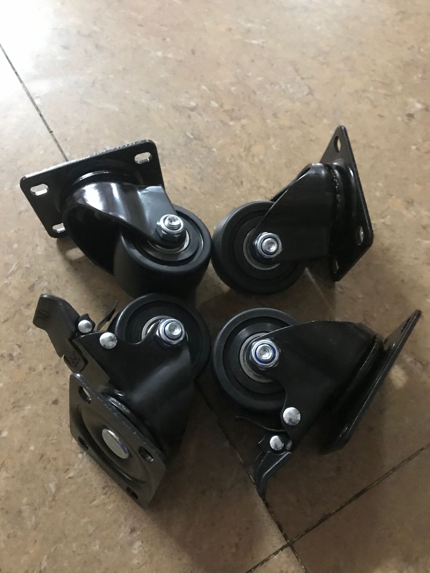 Bộ 4 bánh xe đẩy tải nặng 65x38