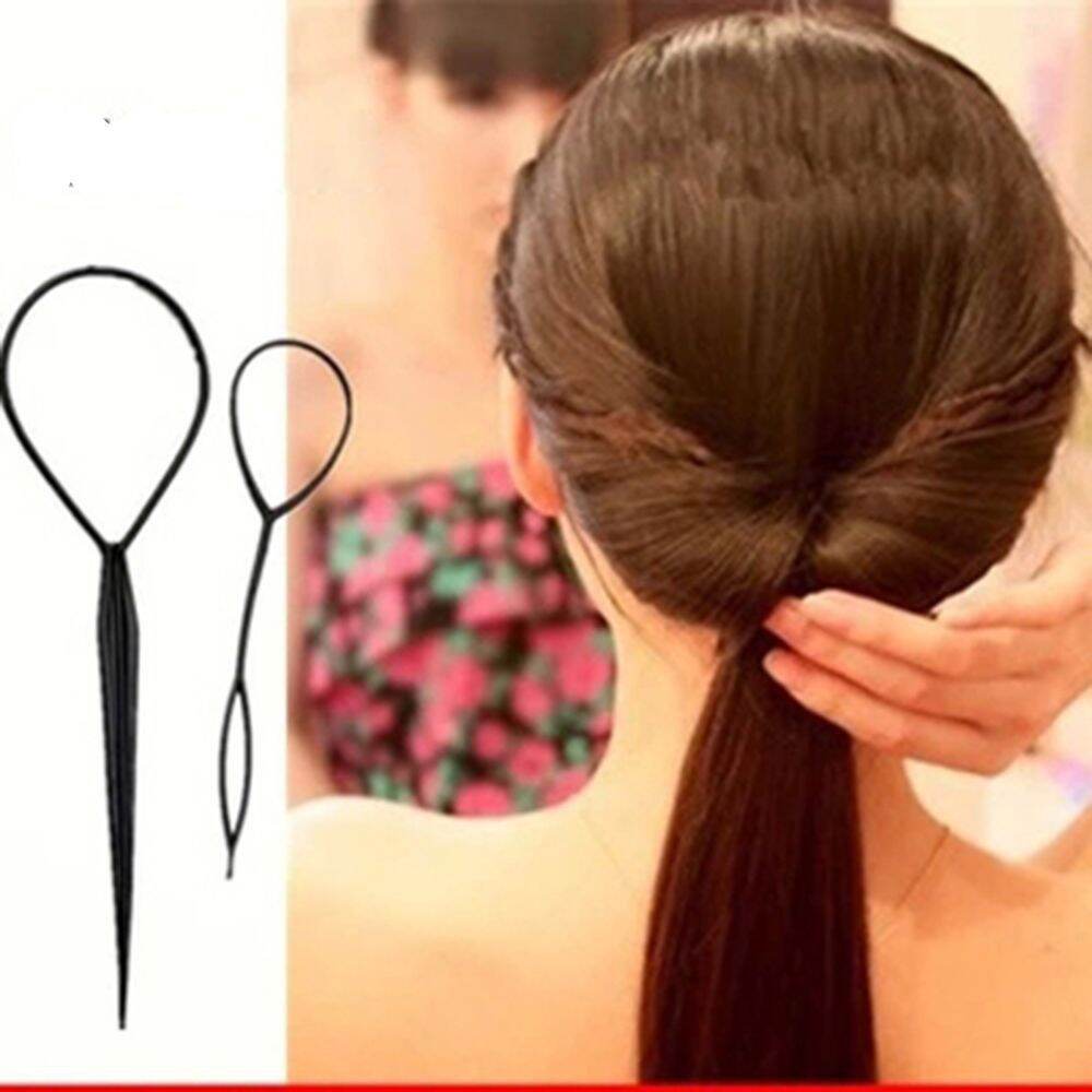 Dụng cụ búi tóc đui ngựa set 2 cái lớn nhỏ