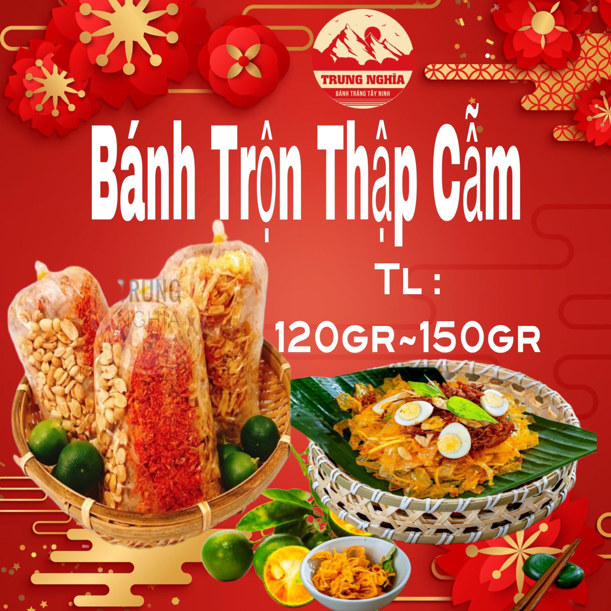 BÁNH TRÁNG LY TRỘN TÉP HÀNH PHI TRUNG NGHĨA