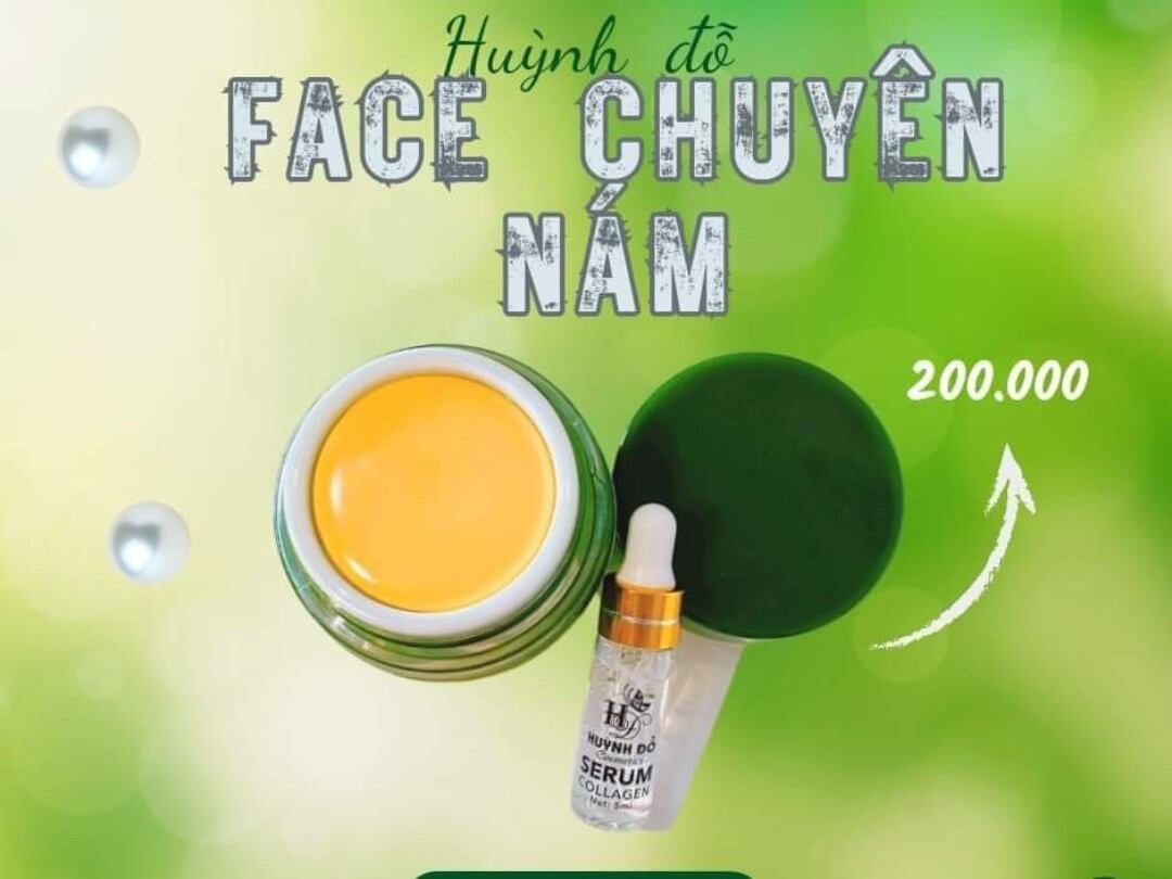 Kem nám tặng kèm serum dưỡng da chuyên nám Huỳnh đỗ