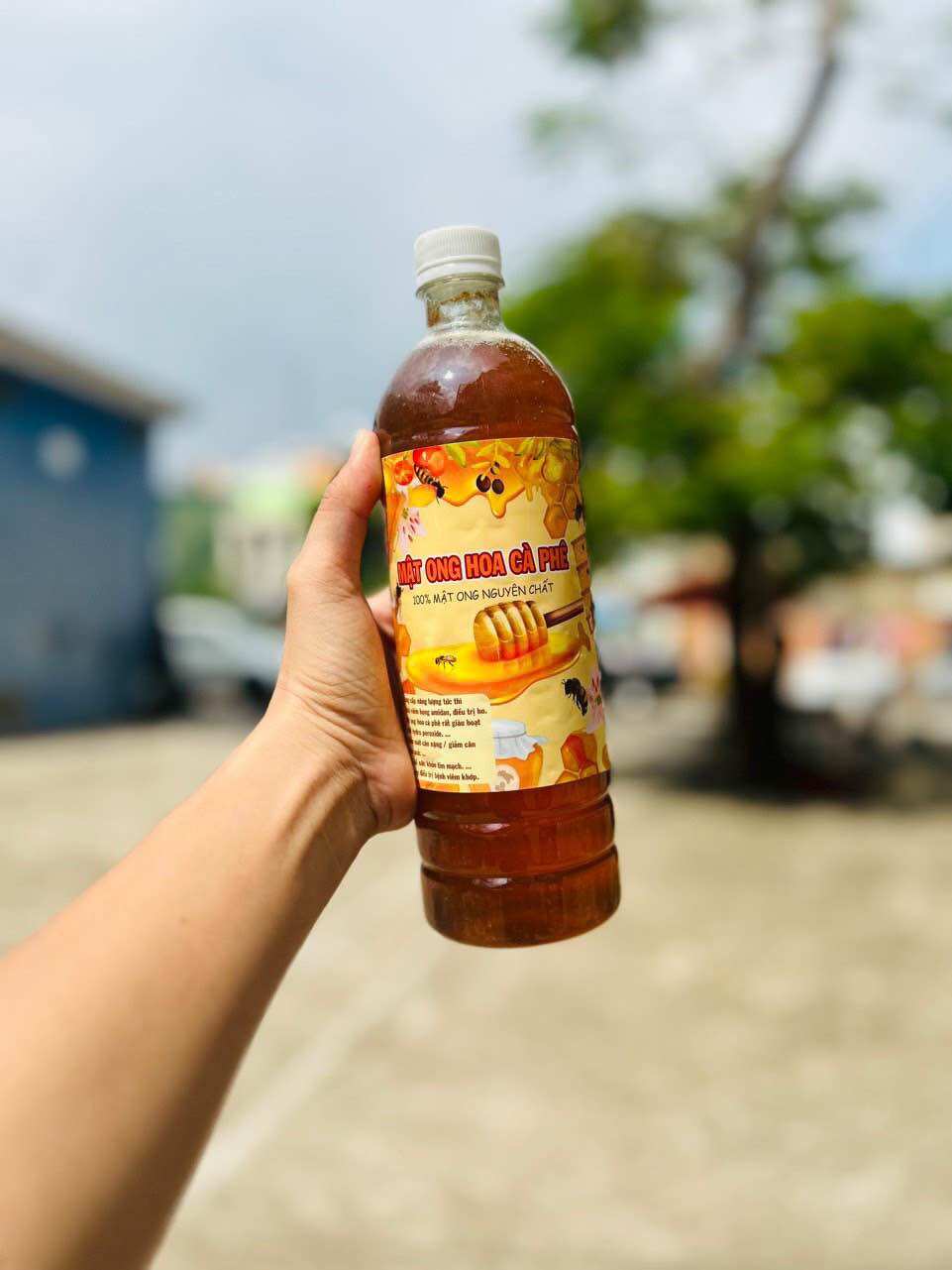 Mật ong hoa cà phê đắk lắk chai 1lít🍯🍯