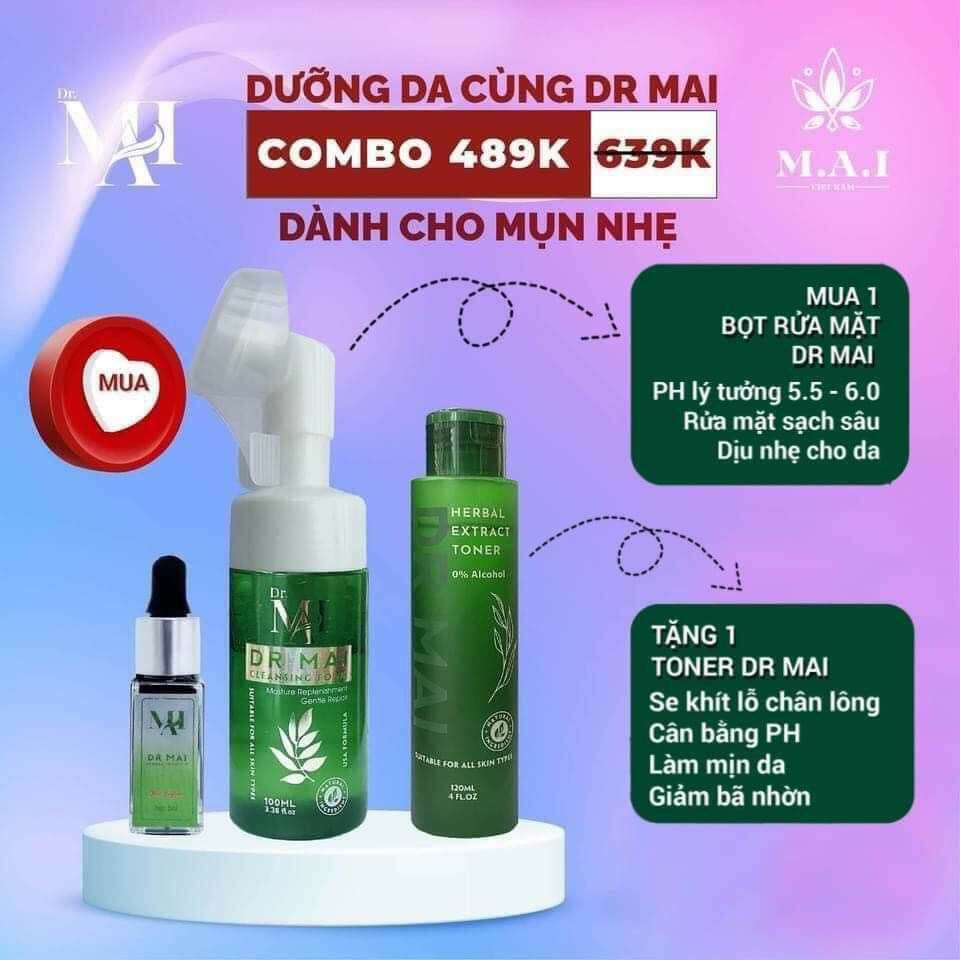 [HCM]combo dr mai Mix Saffron và toner dr mai