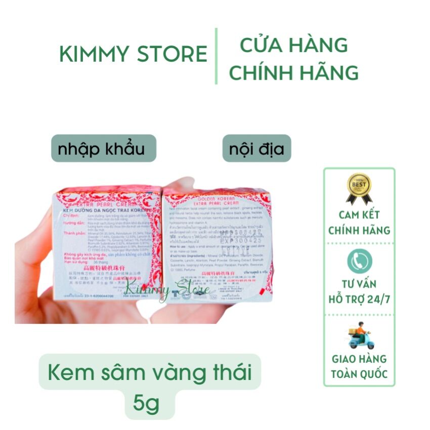 Kem sâm vàng korean pearl cream chuẩn xịn