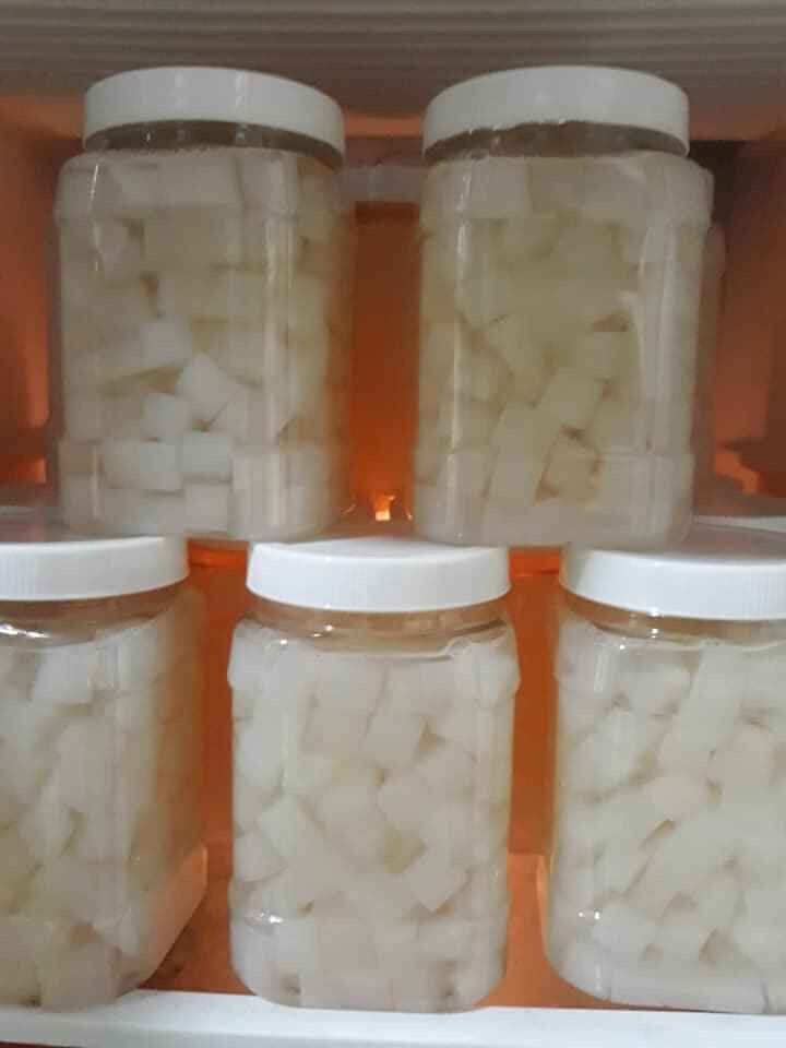 Combo 2kg - 4 bịch Thạch dừa thô ép khô ( Thạch dừa thô)