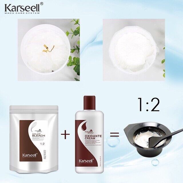 [HCM]Bột tẩy tóc nâng sáng Karseell Maca Power Bleach 500g