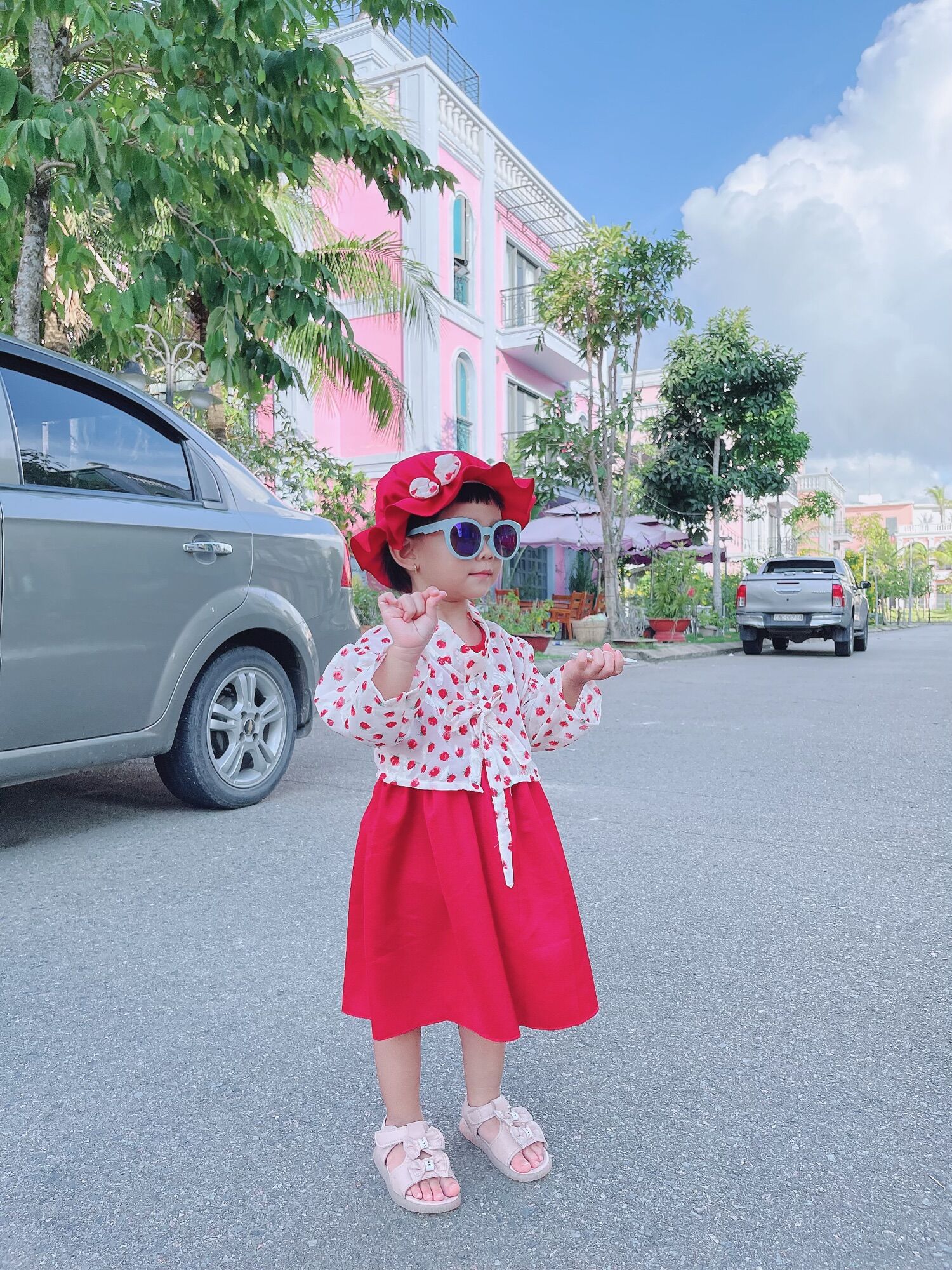 Sét váy hanbok rời cho bé gái 3 đến 18kg, đầm bé gái chất lụa ướt mềm mát v035