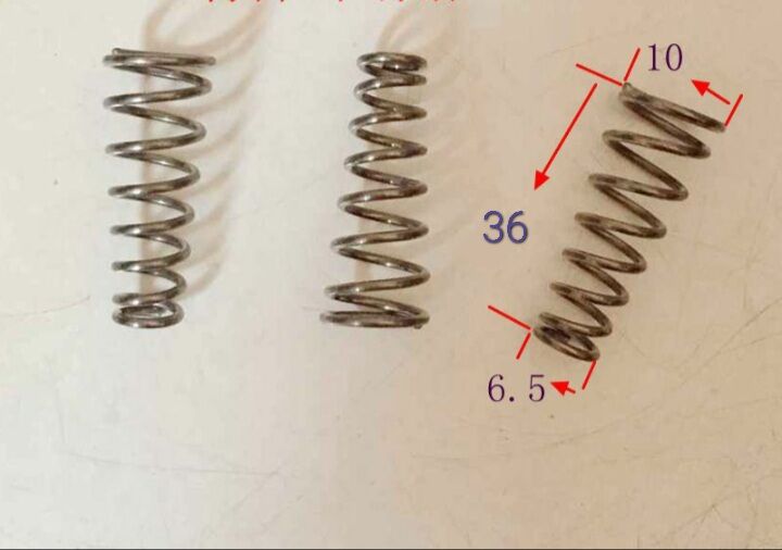 Lò xo hình tháp, hình nón kích thước 10×6,5×36 sợi 1mm