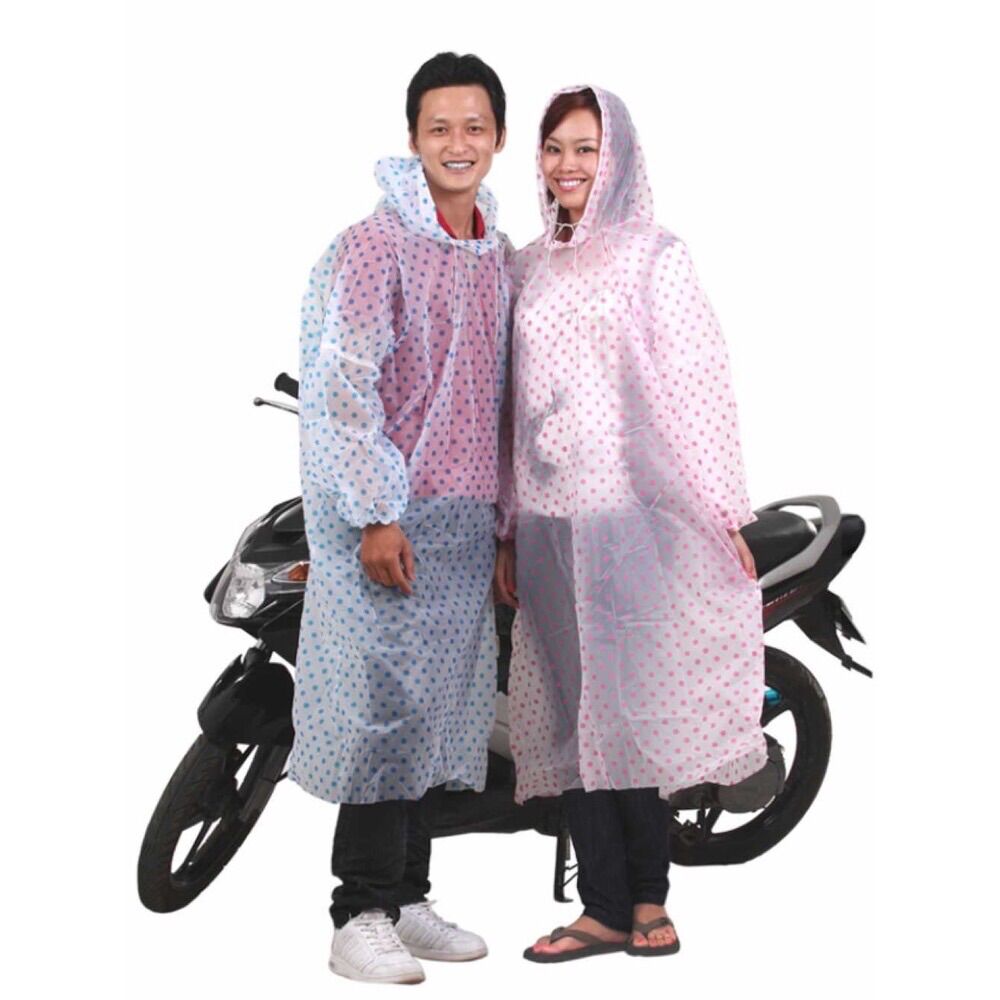 Bộ áo mưa dùng 1 lần trong xuốt giao màu ngẫu nhiên