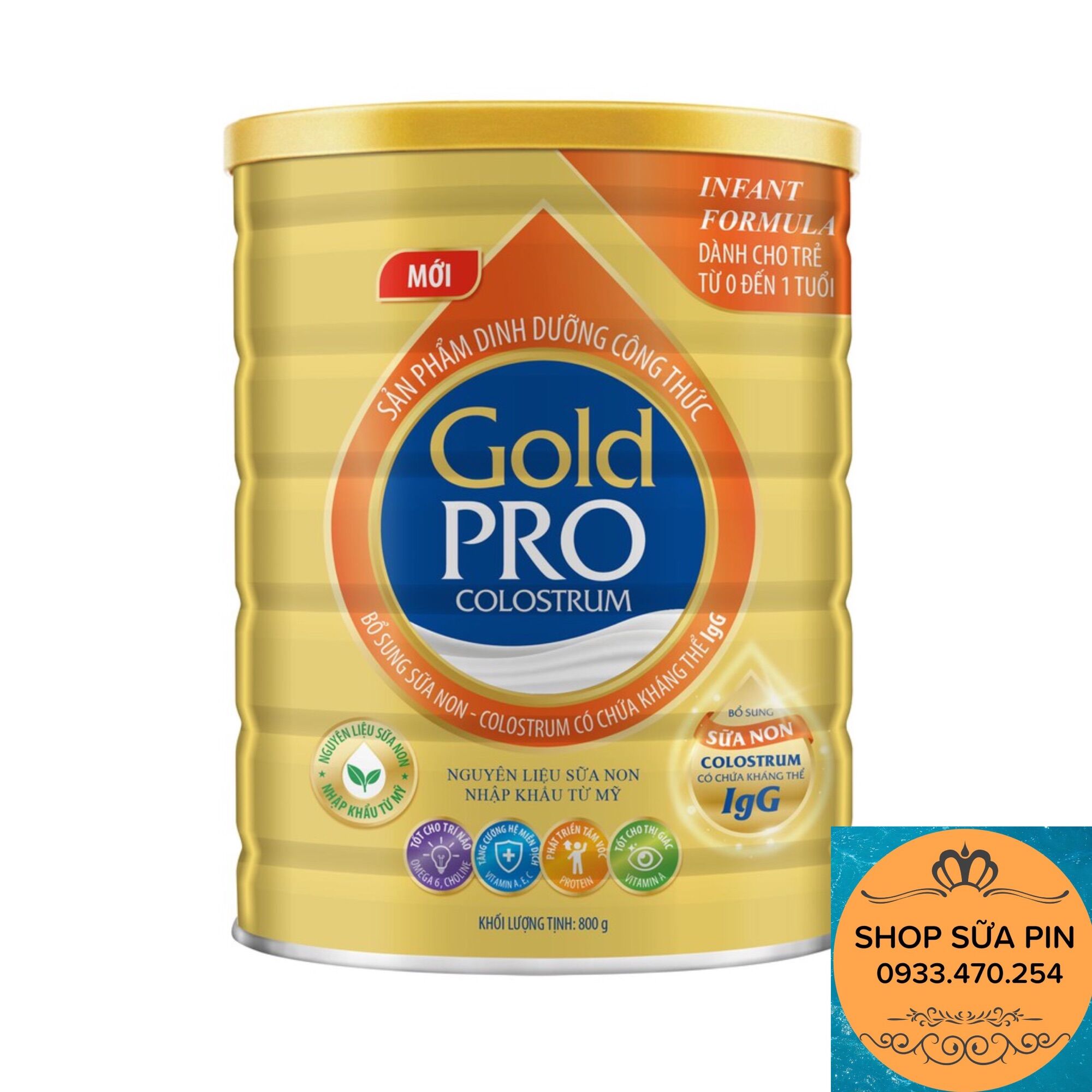 Sữa bột Arti Gold pro colostrum lon 800g