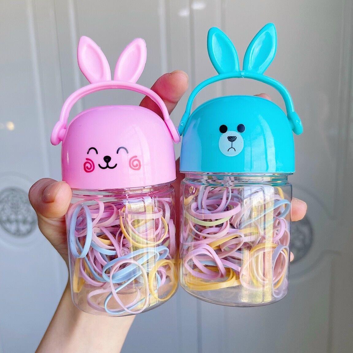 Hộp thun cột tóc cho bé. Phụ kiện tóc bé gái