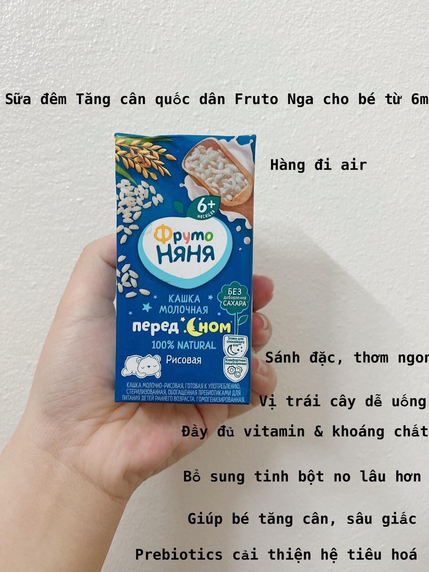 Sữa Fruto Nga cho bé 6 tháng hộp 200ml