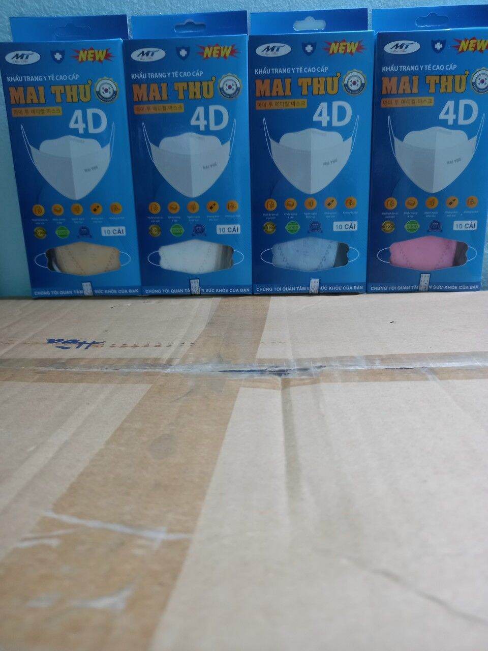 Khẩu Trang Cao Cấp 4D màu da