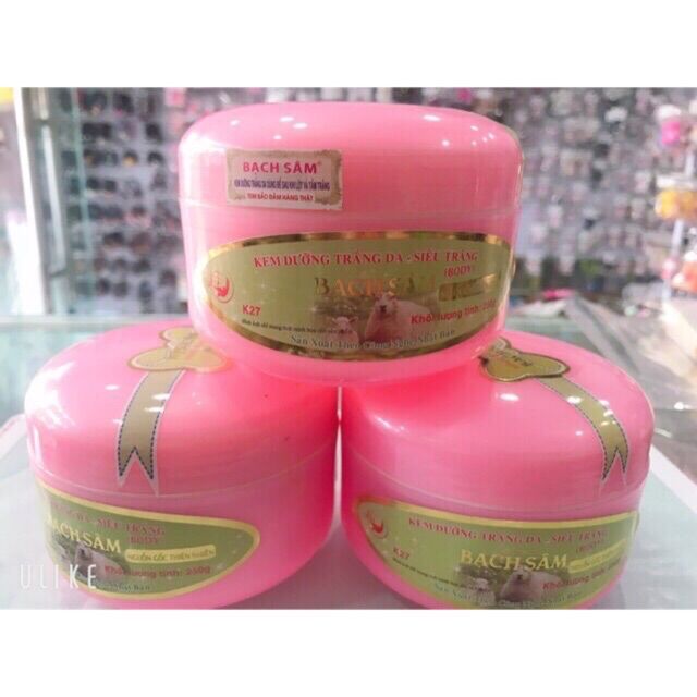 Kem dưỡng trắng da Body siêu trắng Bạch Sâm 250g