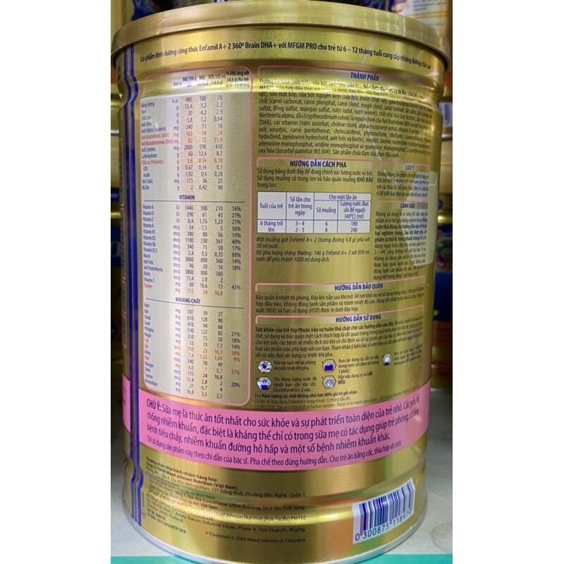 Sữa bột Enfamil A+ số 2 1,7kg