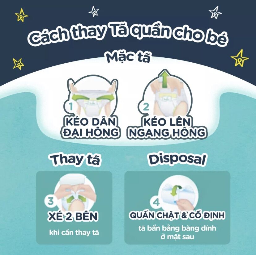 Bỉm/ Tã quần Pampers ngon giấc L30