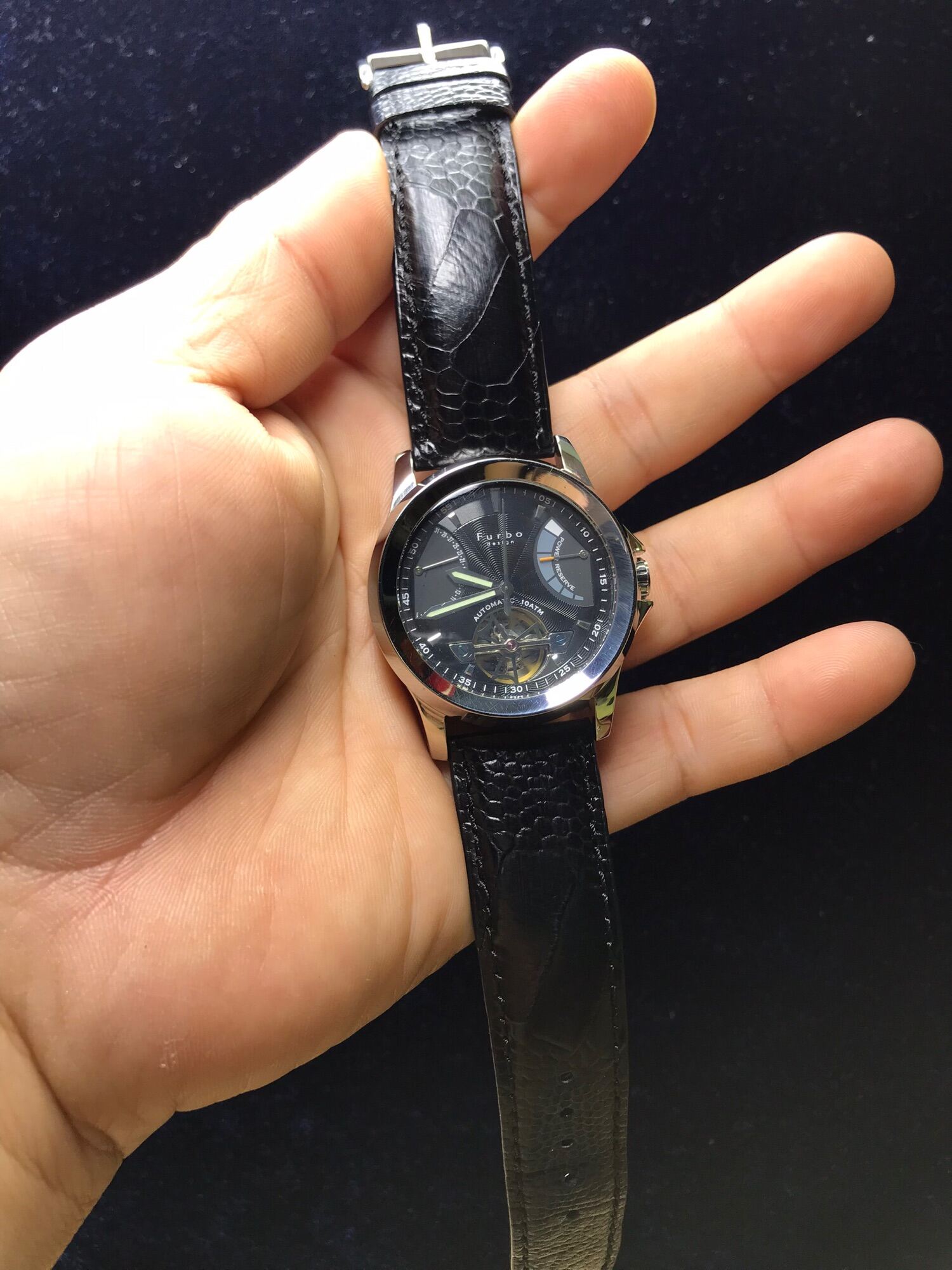 Furbo Design F5021 Automatic lộ cơ - Stainless Steel WR 5ATM