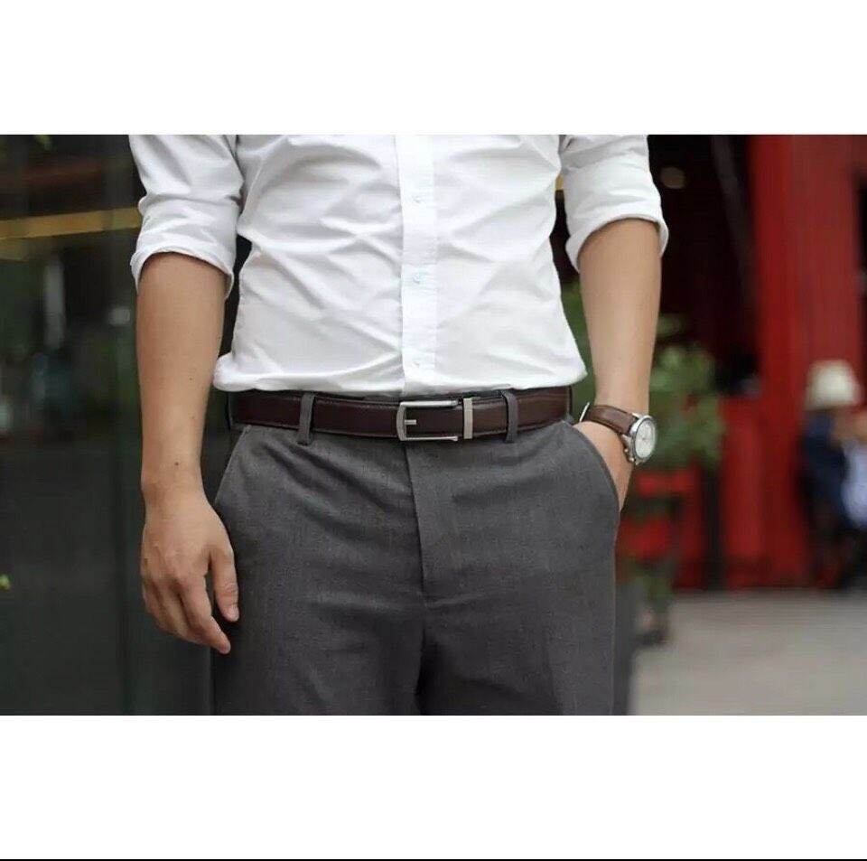 Thắt Lưng Nam Da Thật Khóa Tự Động 3.1cm TM33
