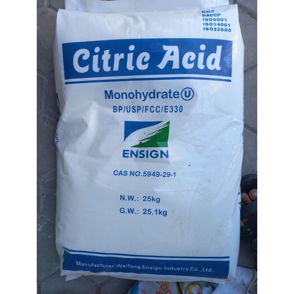 Giấm tây acid citric chanh bán lẻ 1kg.