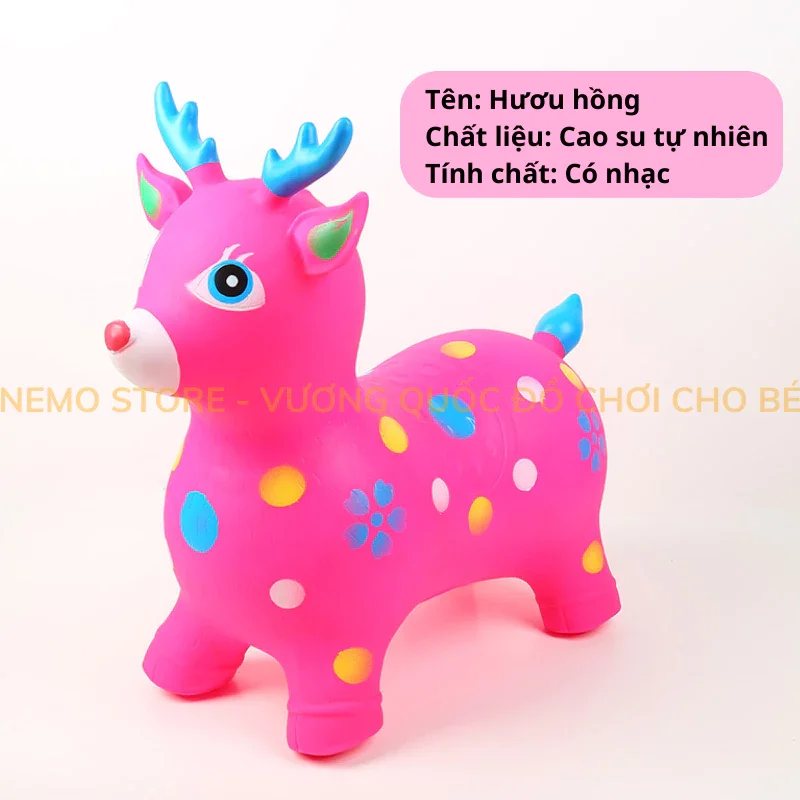 Thú nhún nai có nhạc cho bé