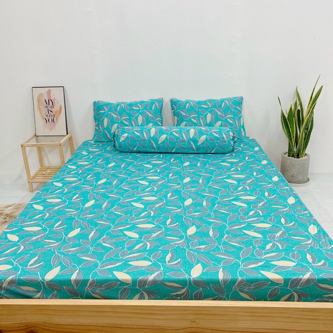 Bộ 4 ga/drap trải giường THUN LẠNH HÀN QUỐC