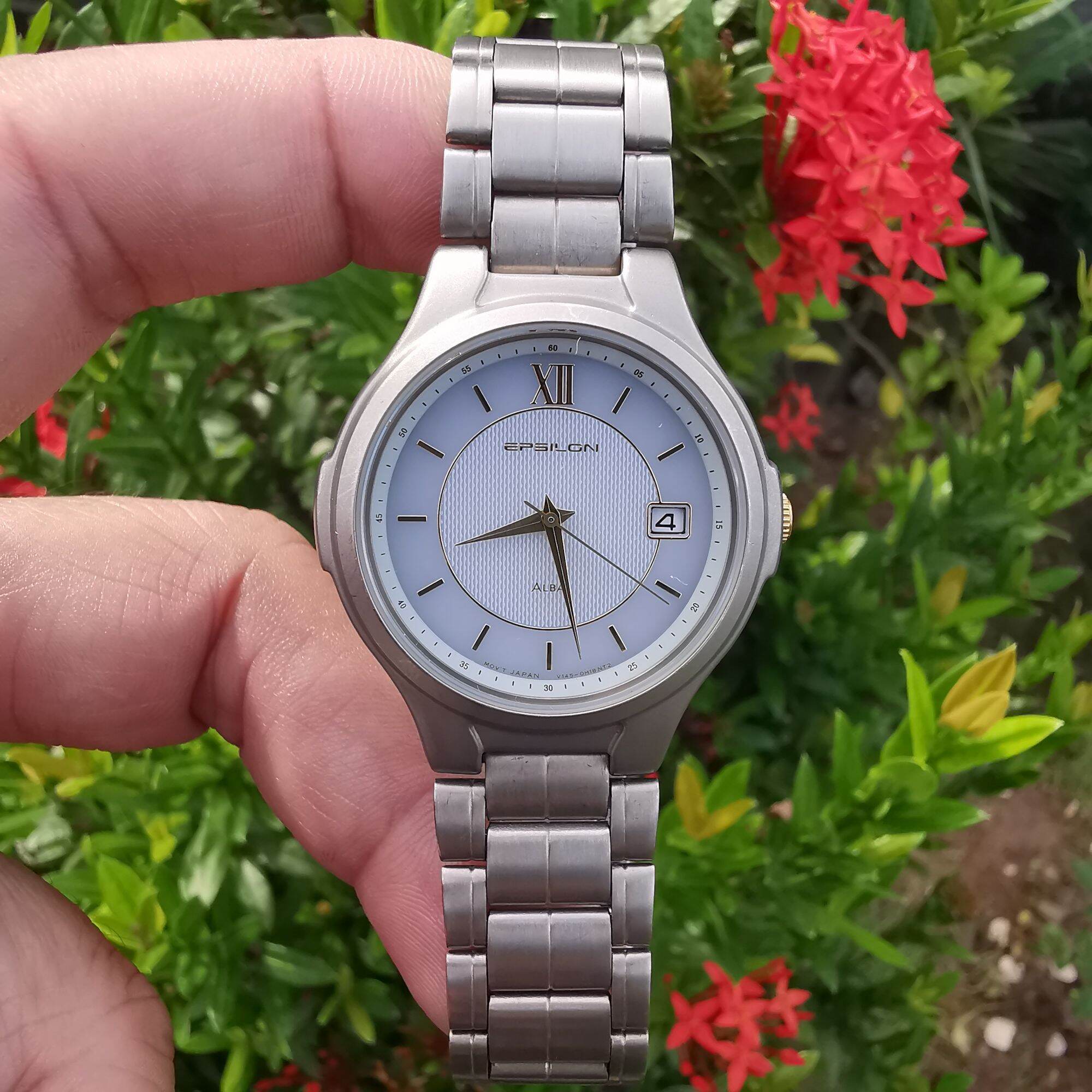 Đồng Hồ Nam Si Nhật ALBA - QUARTZ Kính Sapphire Titanium N.02