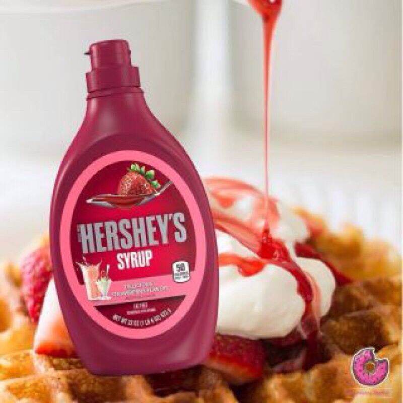Sốt topping Si-rô Hershey's Strawberry (dâu) 623g