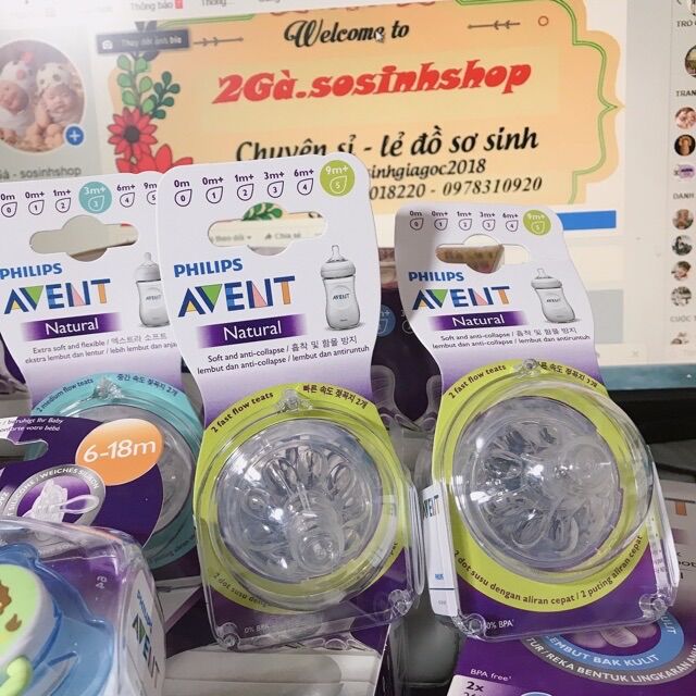 Núm bình sữa philip event xuất uk