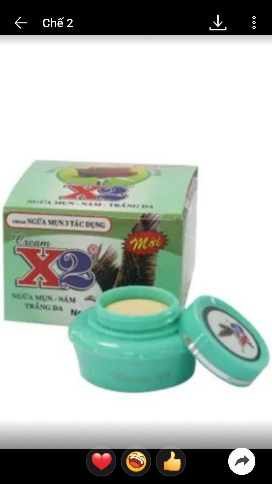 Kem x2 ngừa mụn 3 tác dụng 6g