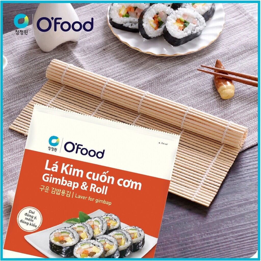 Lá cuốn cơm Gimbap & Roll O'food gói 10g (5 lá)
