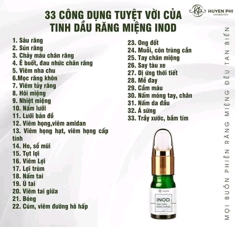 Tinh dầu răng miệng Huyền Phi dung tích 10ml, sạch răng, thơm miệng