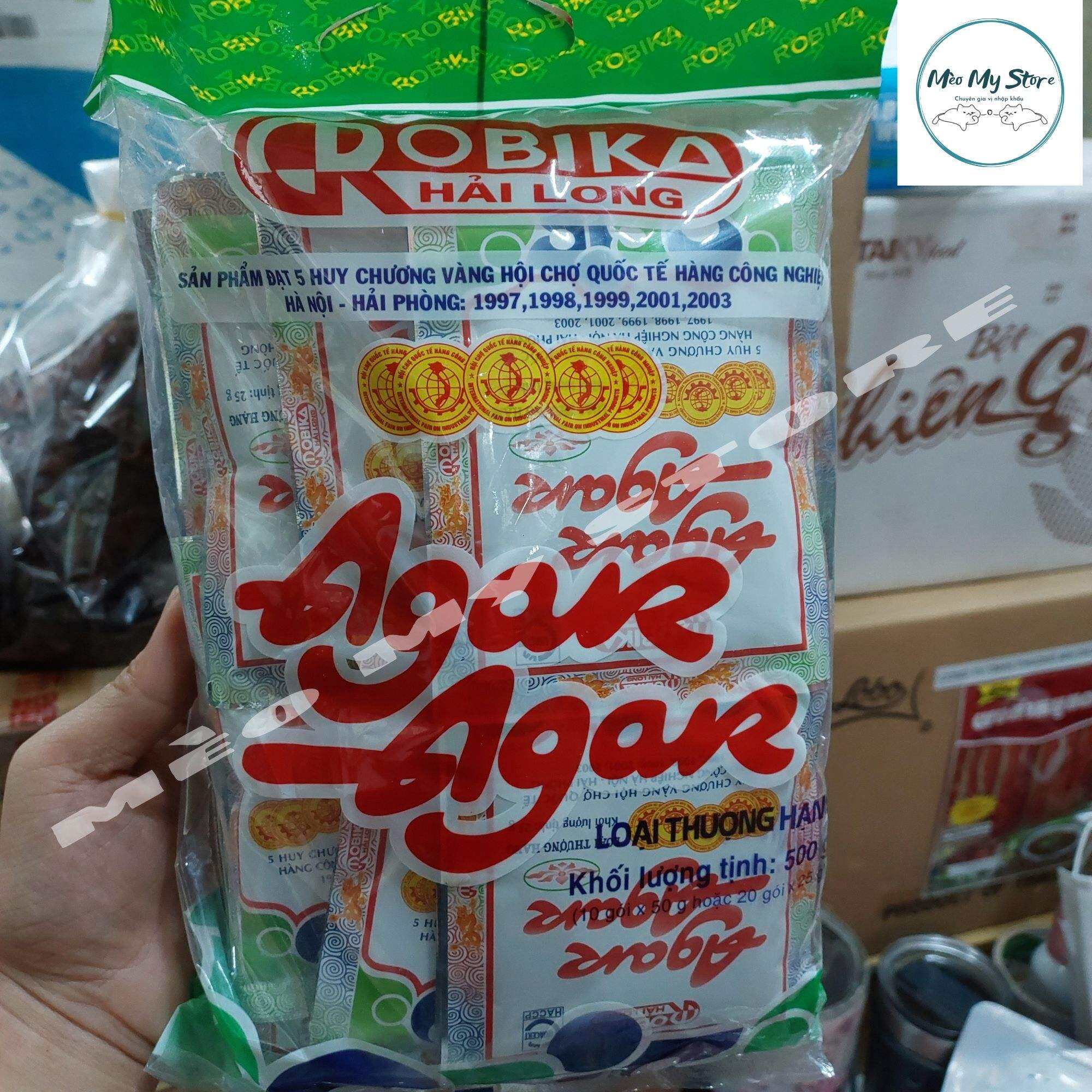 Bột Rau Câu Giòn Agar Hải Long (20gói × 25gram)