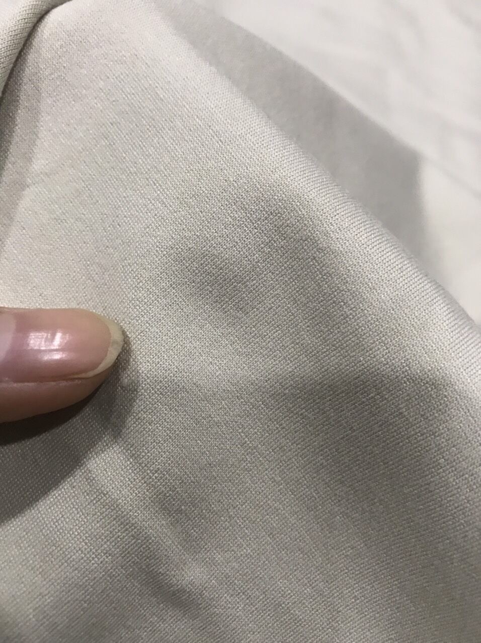 Vải thun cotton Hàn màu kem dày co dãn 4 chiều _ may đầm váy