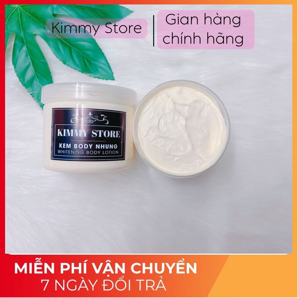 01 hộp 500g kem body sệt nhung - whitening body lotion makeup nhẹ