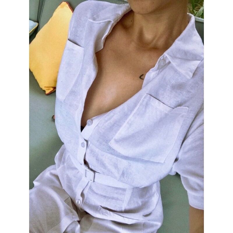 Linen Dress - Đầm sơ mi linen