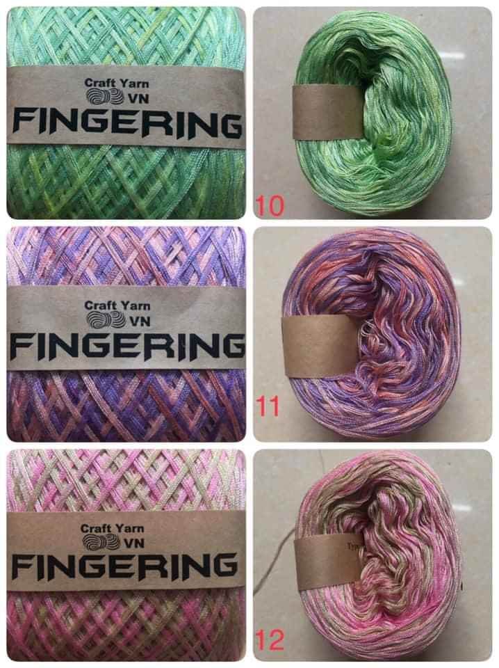 SỢI COTTON FINGERING MÀU LOANG