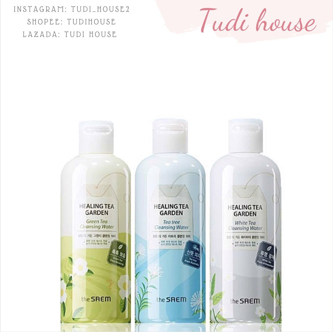 Nước tẩy trang The Saem Healing Tea Cleansing Water 300ml