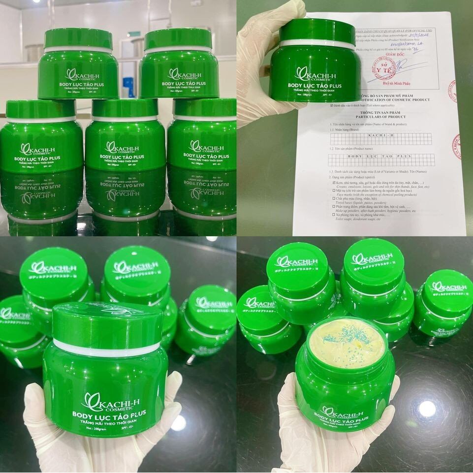 Body Lục Tảo Plus, Dưỡng trắng da toàn thân sau 7 ngày Kachi-H