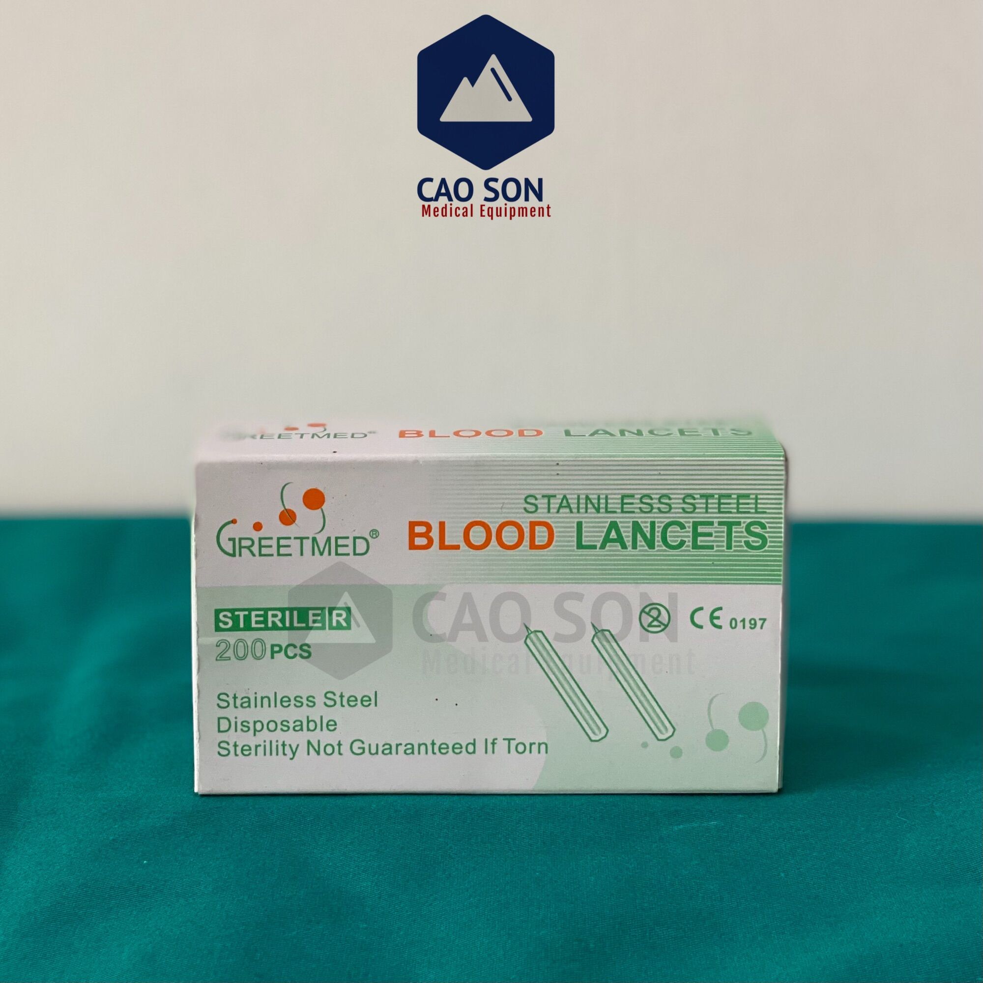 Vỉ 5 cây kim lấy mụn Greetmed (Lancet) ( Hộp 200 cây )
