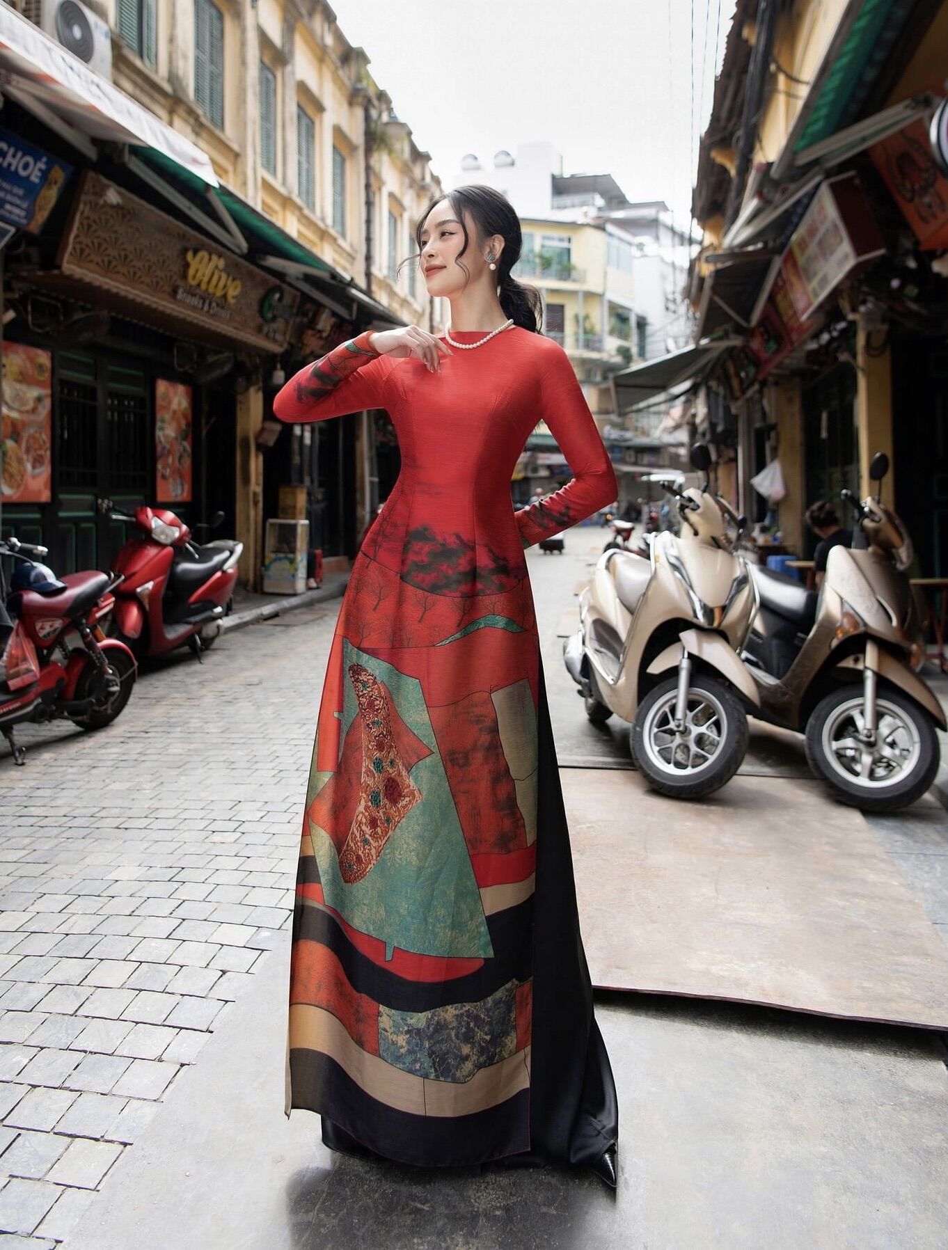 Vải May Áo Dài Thiết kế Cao Cấp, Chất Vải Lụa Thuý Nga