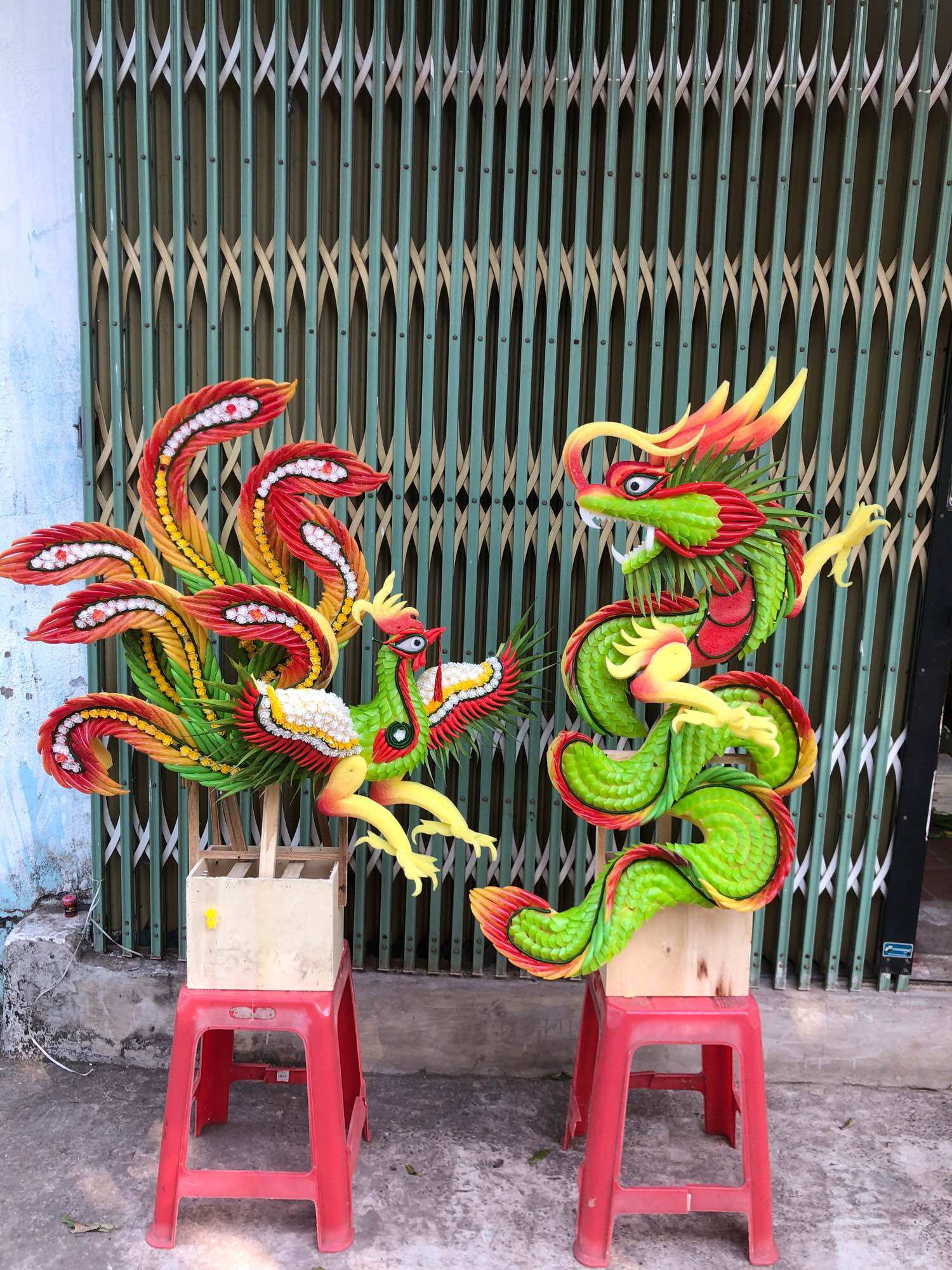 Rồng phụng giả thành phẩm đẹp mắt