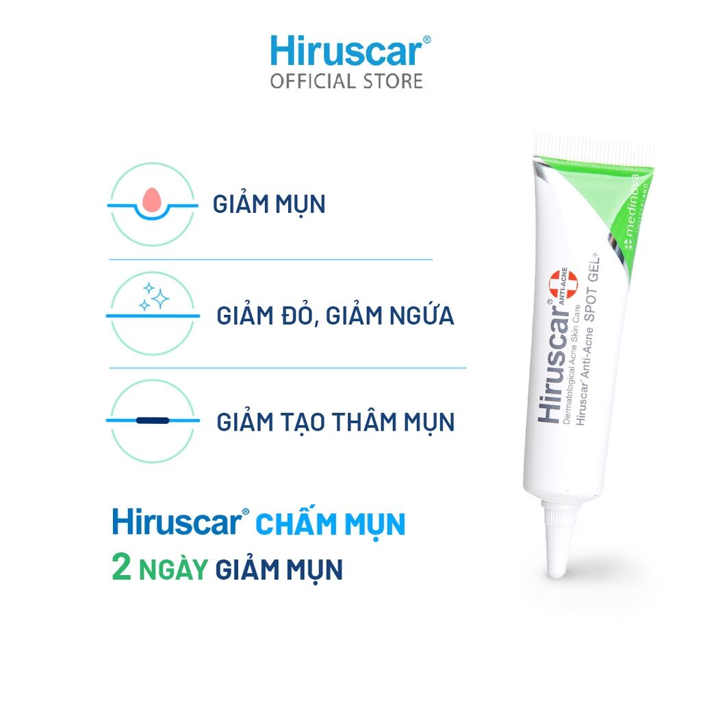 HCM Gel xử lý mụn Hiruscar Anti-Acne Spot Gel+ 10g
