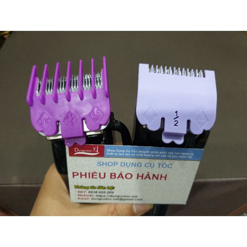 Cữ tông đơ cắt tóc 1.5mm và 4.5mm. bộ 2 cữ nhựa lắp cho tông cắt tóc wahl, kemei.