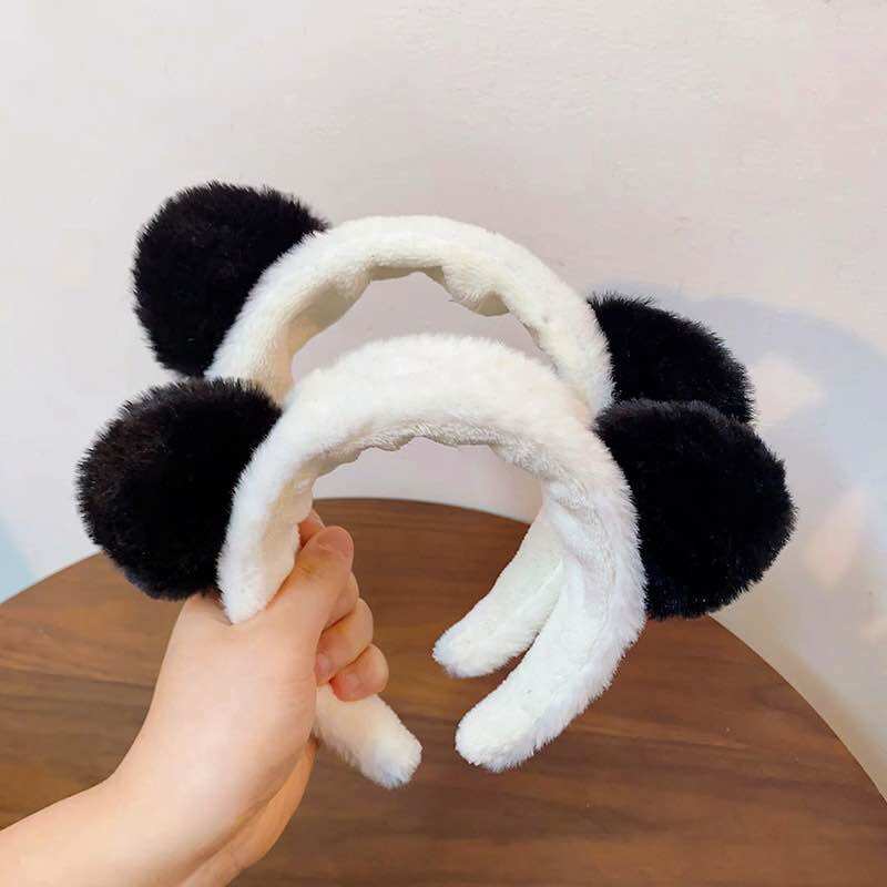Băng đô bờm tóc cài tóc gấu trúc đáng yêu