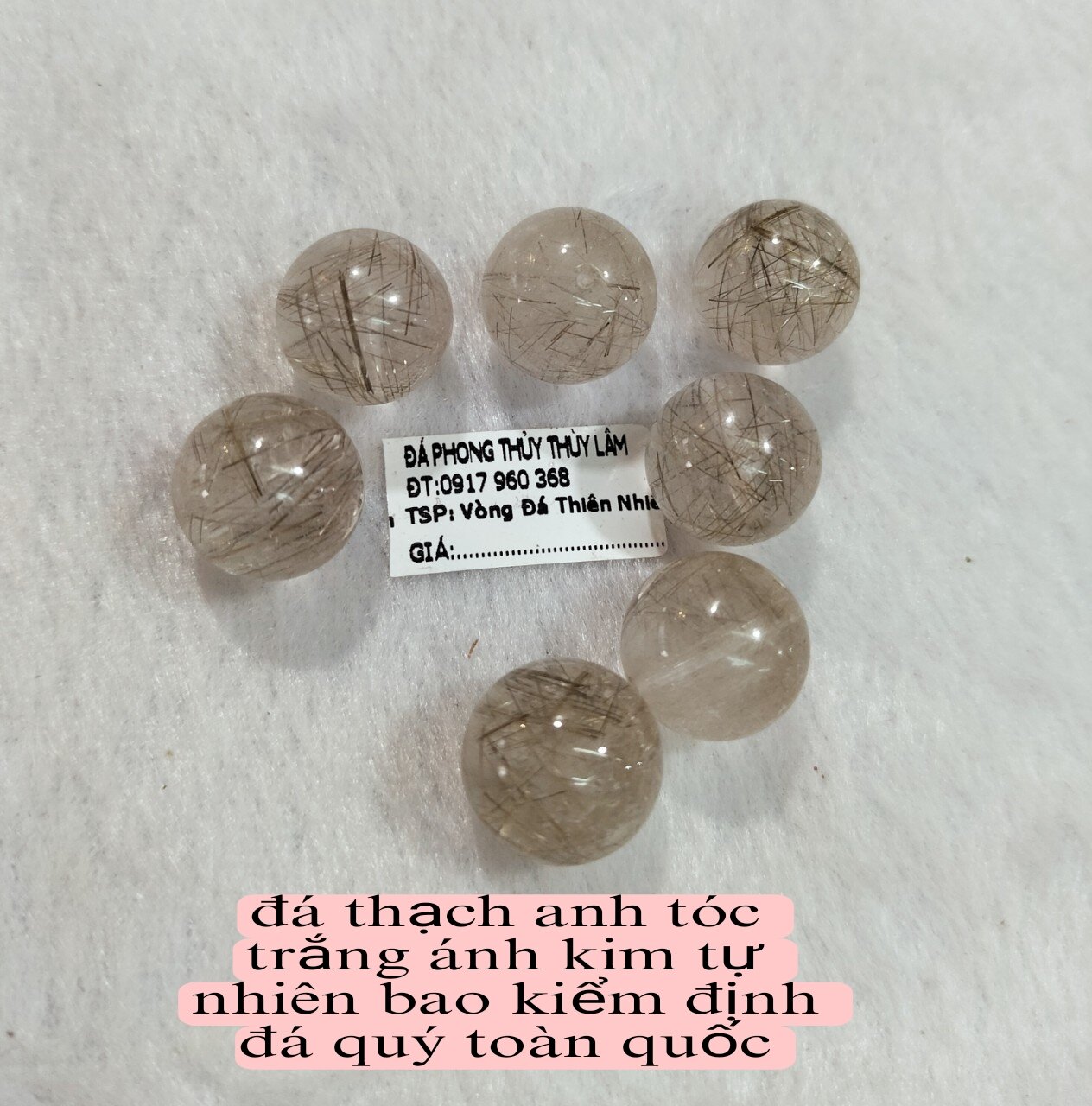 Viên đá thạch anh trắng thiên nhiên 10li thiên nhiên bao kiểm định đá quý toàn quốc