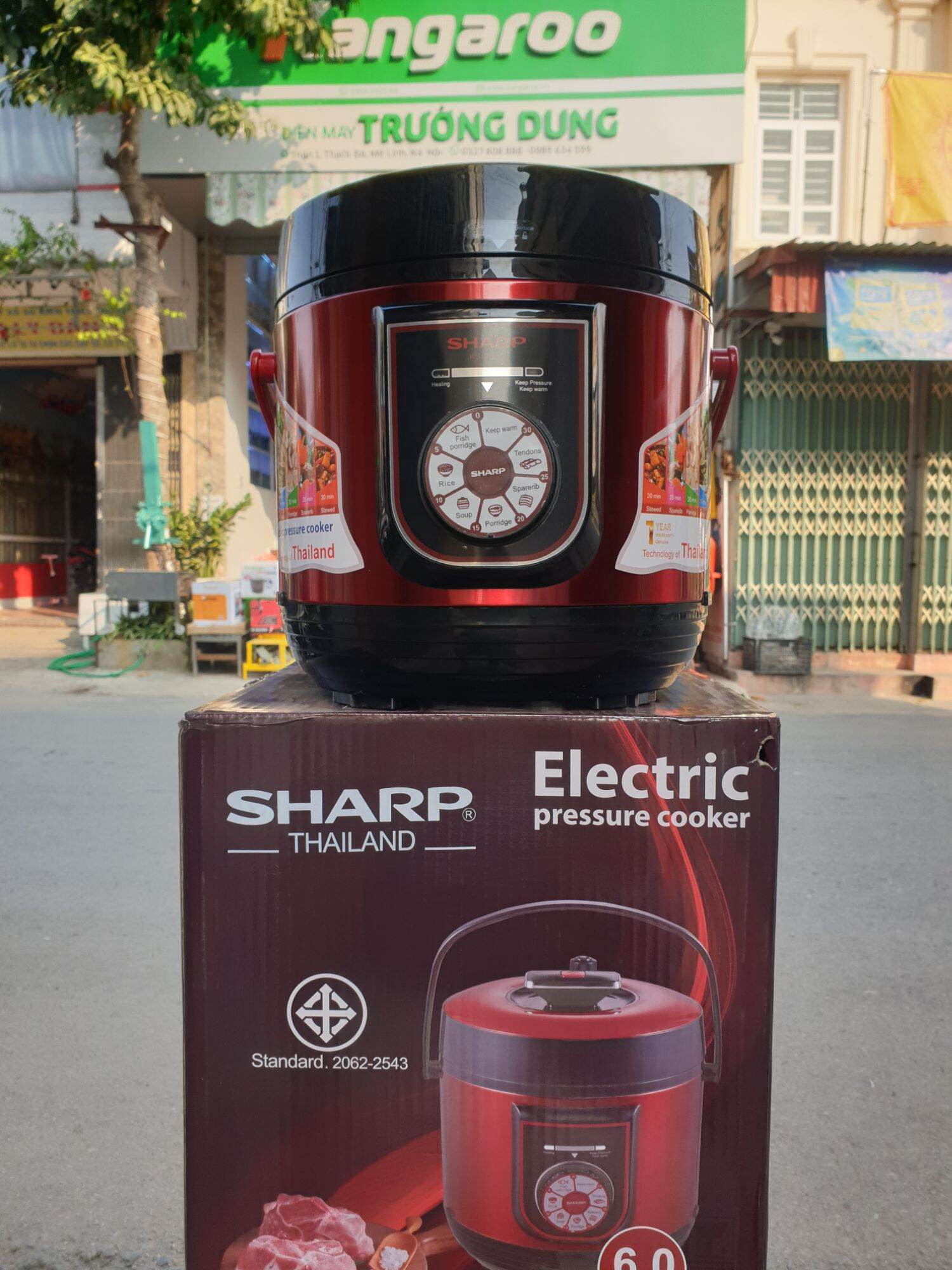 Nồi áp suất điện đa năng sharp ks-280v 6 lít nhiều chức năng