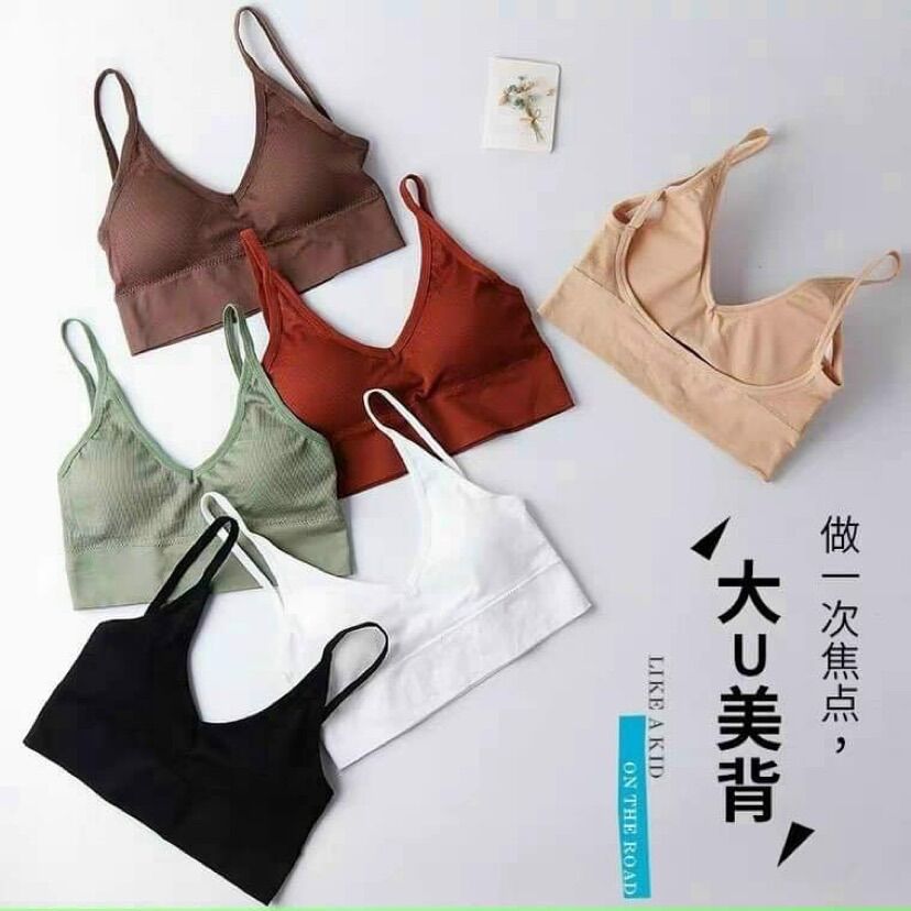 Sét 3 áo bra tăm, bra tập đẹp chữ u