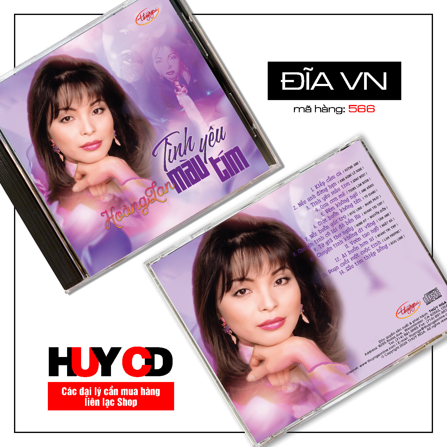 Đĩa CD Hoàng Lan Nếu ta đừng quen nhau Nhạc vàng trữ tình Bolero Đĩa lòng Trắng Chất Lượng cao Âm Thanh chuẩn HUY CD SHOP
